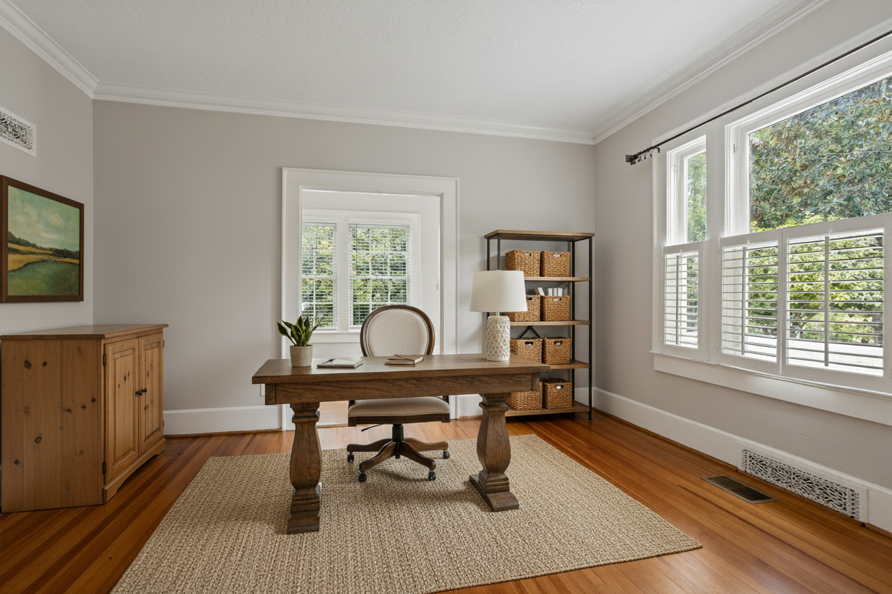 Beautifully staged home office