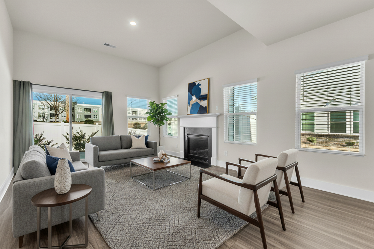 Contemporary staging style example