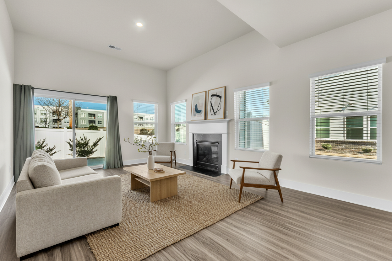 Japandi staging style example