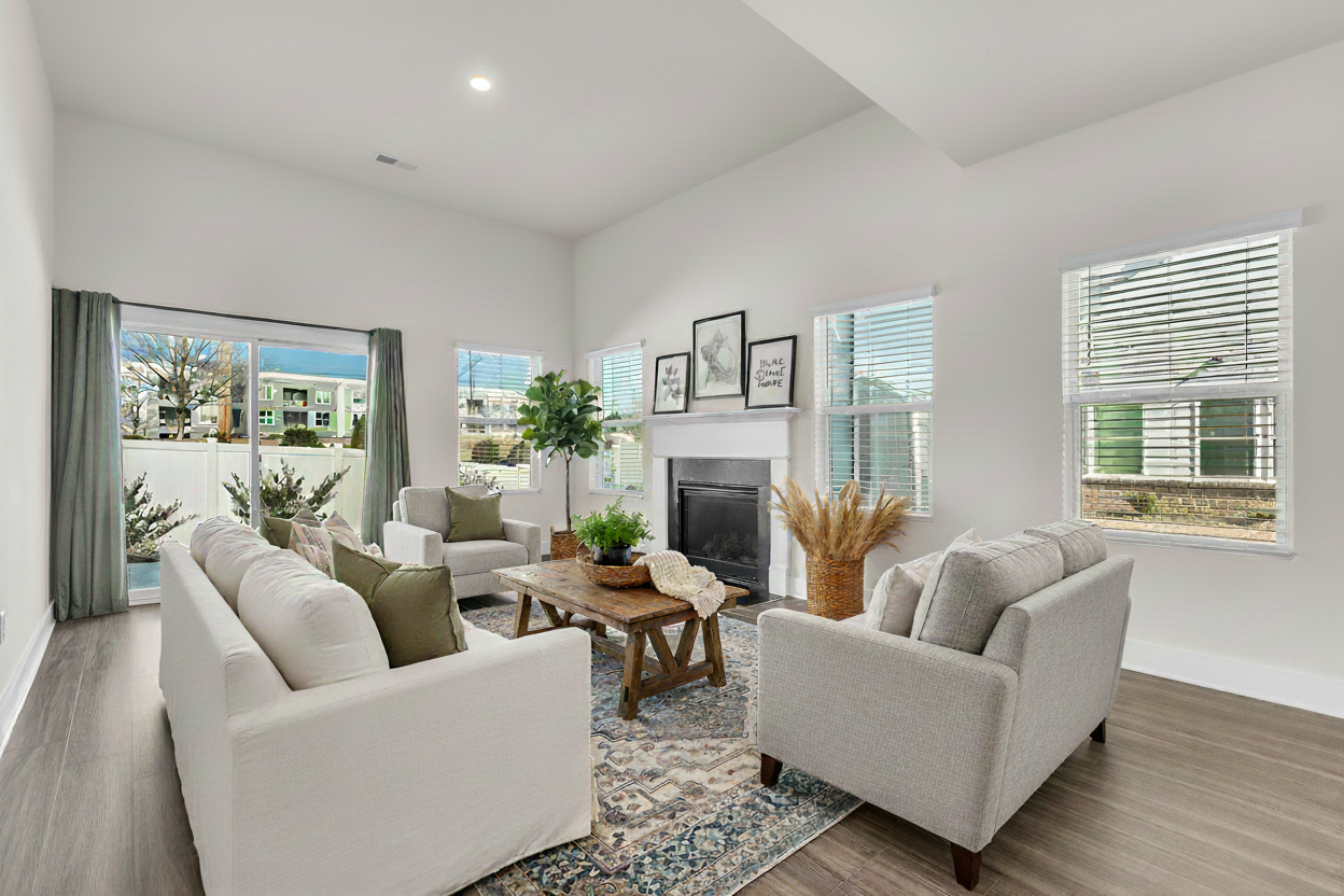 Modern Farmhouse staging style example